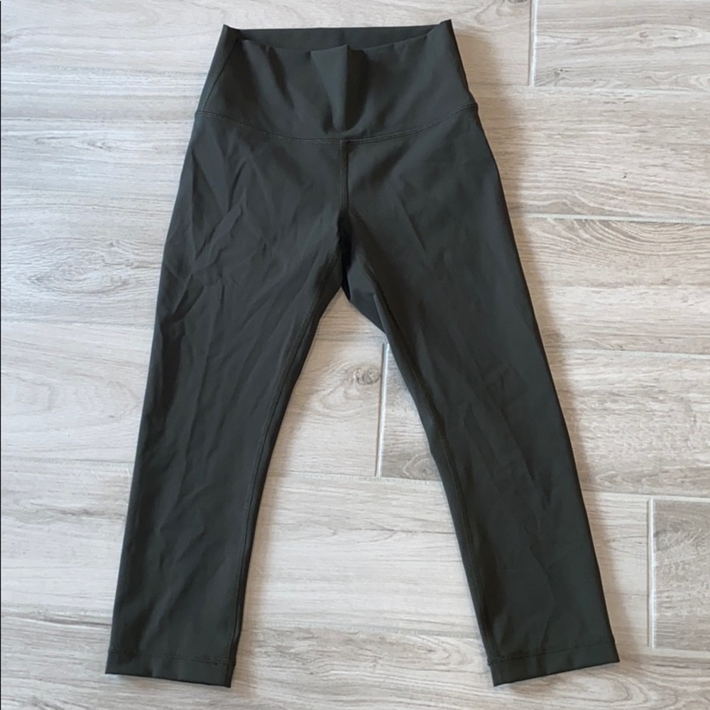 Olive Green Lululemon Capri legging